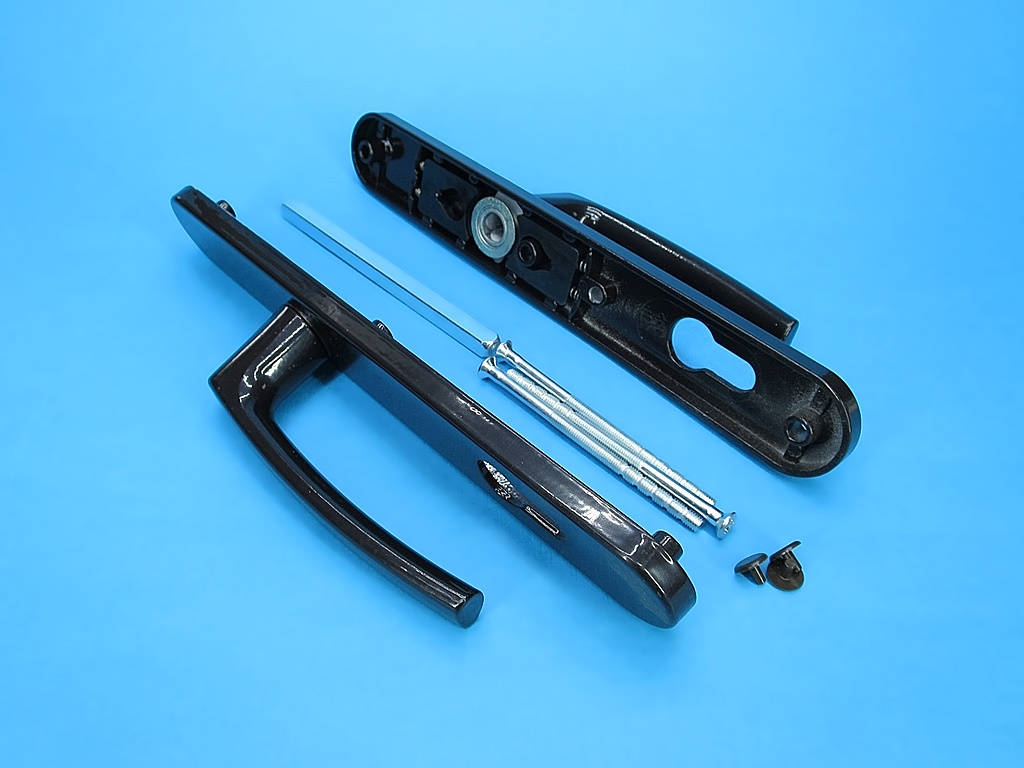 фото товара Нажимной гарнитур 35/92, коричн. с возвратной ручкой Mesut (3 винта)