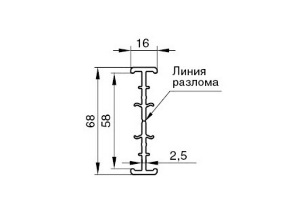 фото товара S-358.25 Соединительный профиль