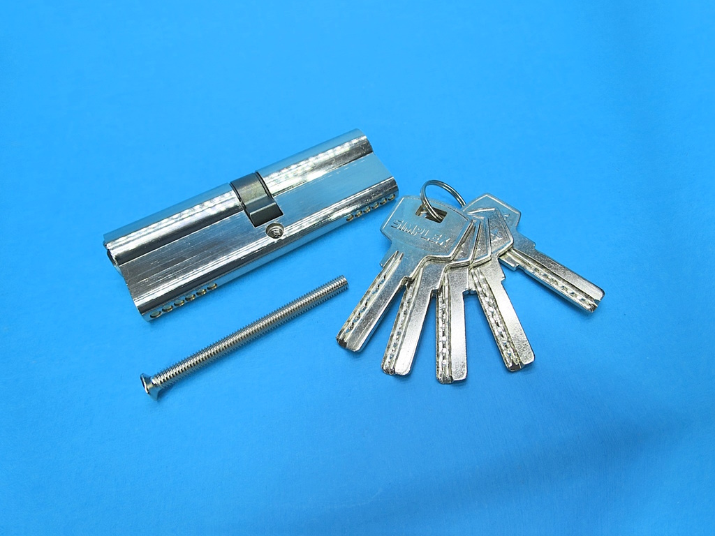 фото товара Цилиндр дверной 90мм (45*45) ключ/ключ Simplex