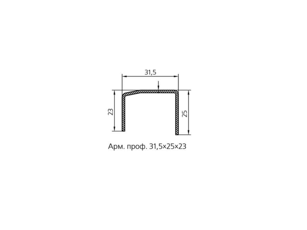 фото товара Армирующий профиль 207 - 1,5 (71) KBE